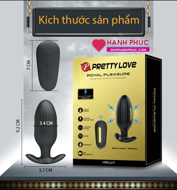 Máy Rung Xung Điện Prettylove Kelly Sextoy Cho Nam Mới Nhất 01