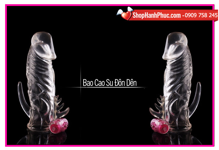 Bao cao su donzen trơn có rung – đồ chơi tình dục nam độc lạ