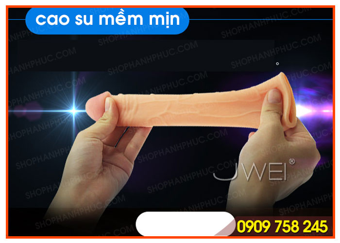 Bao cao su đôn dên hàng khủng trơn - làm to và dài tự nhiên 1