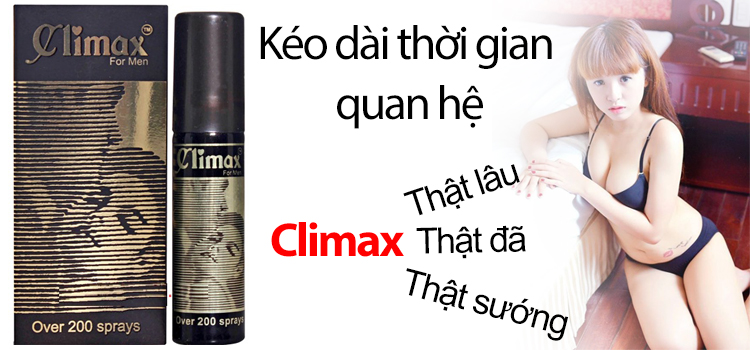 Kéo dài thời gian quan hệ bằng Chai Thuốc Xịt Climax