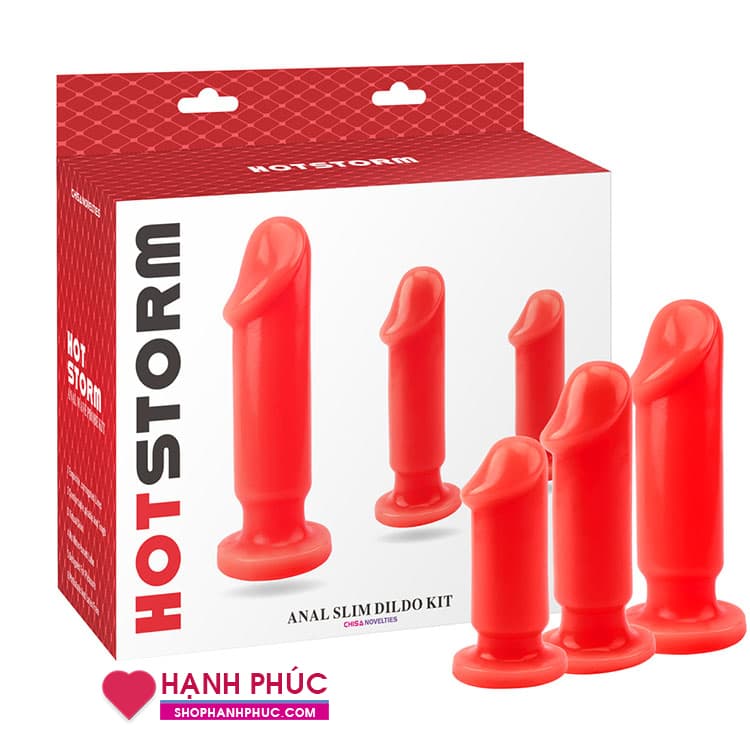 Anal Hot Storm - Bộ 3 Dương Vật Silicon Dùng Cho Hậu Môn 04