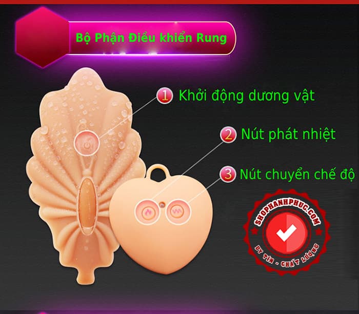 Dương Vật Giả Mini Combo 3 Chức Năng – Rung, Nhiệt, Từ Xa 05